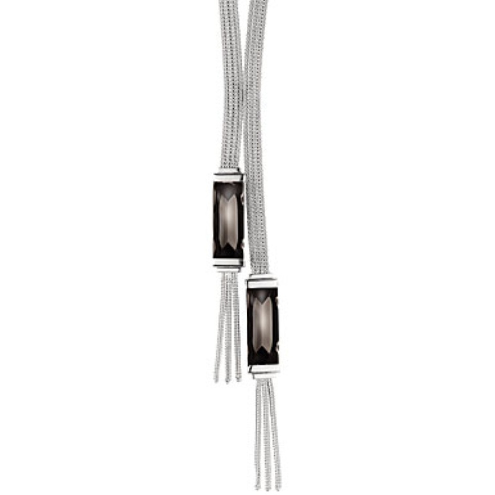 BACCARAT So Insomnight Silver Mordore tie necklace